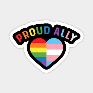 Womens Proud Ally Mom Lgbt Transgender Lgbtq Pride Trans Flag Magnet