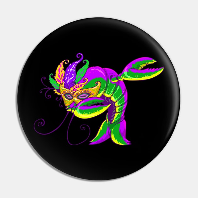 Mardi Gras Dabbing Crawfish Dab Dance Pin by ScottsRed