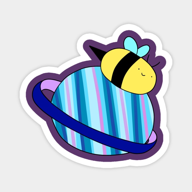 Saturn Bee Magnet by saradaboru