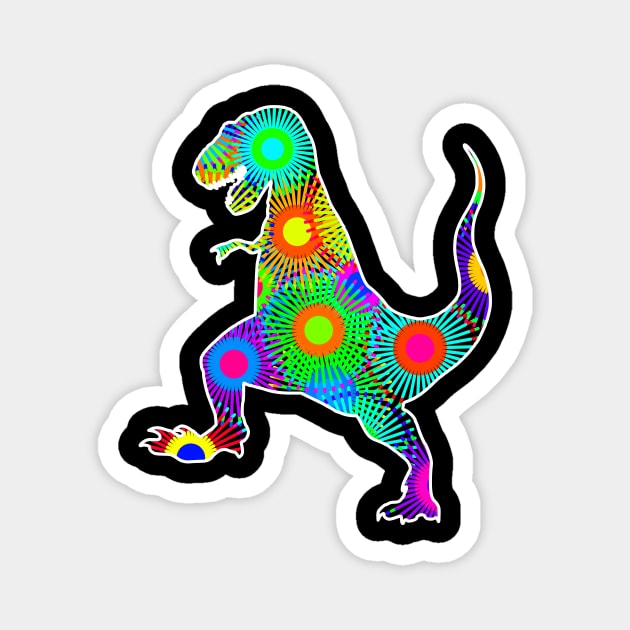 T. Rex Fireworks Magnet by Shrenk