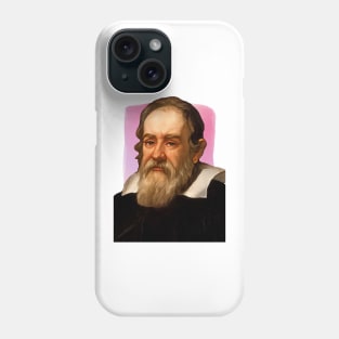 Italian Astronomer Galileo Galilei illustration Phone Case