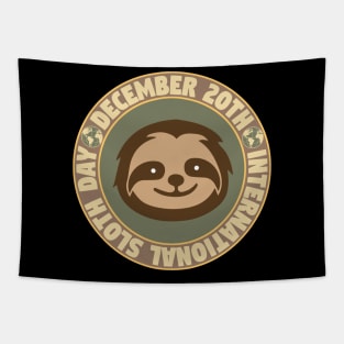 International Sloth Day December 20th Tapestry