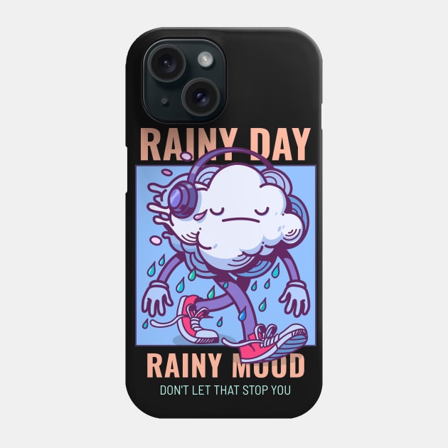 Rainy Day Rainy Mod / Cloud / Rain / Fall Phone Case by Redboy