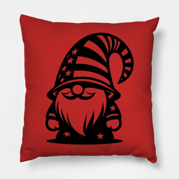 4th of July Gnome Pillow by KayBee Gift Shop