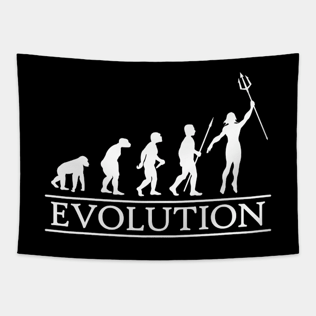 Evolution to Poseidon Tapestry by NicGrayTees