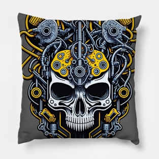 Mecha Skull S01 D18 Pillow