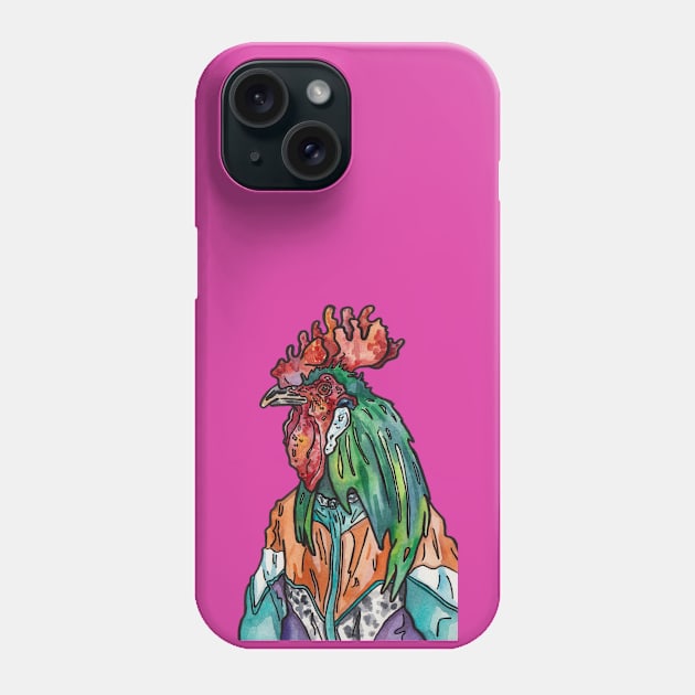 Rad Rooster Phone Case by JenTheTracy