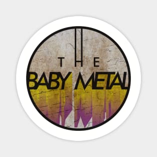 THE BABY METAL - VINTAGE YELLOW CIRCLE Magnet