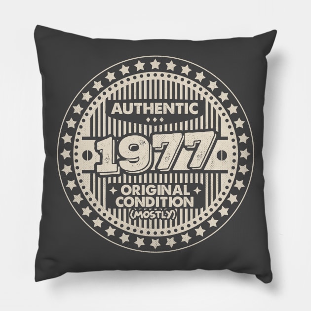 Authentic 1977 Original Condition Pillow by Gavinstees