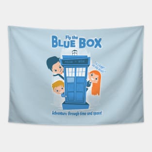 Fly the blue box Tapestry