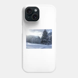 Tree in the mountains in Switzerland Phone Case