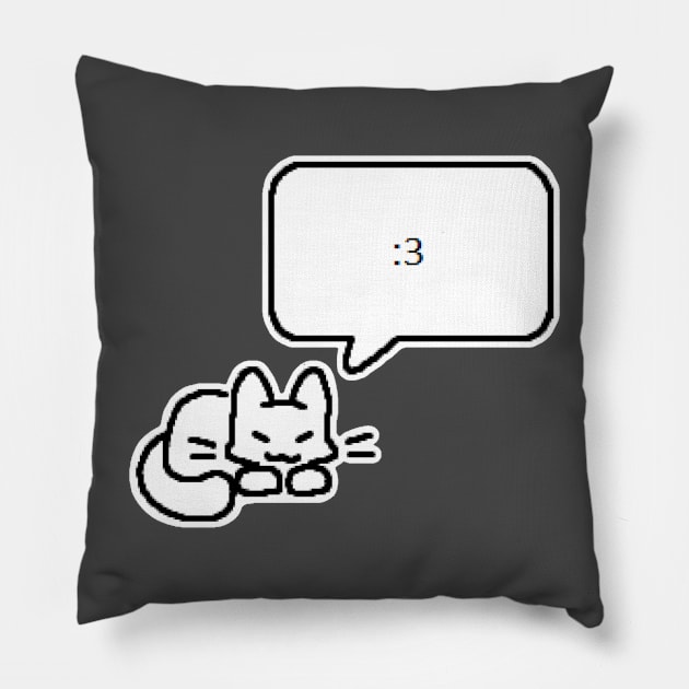 eepy kitty Pillow by Kippicat