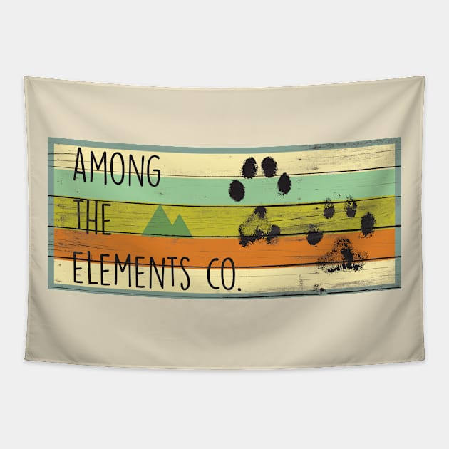 Among the Elements Co. Wood Paw Print Tapestry by Among the Elements Co.