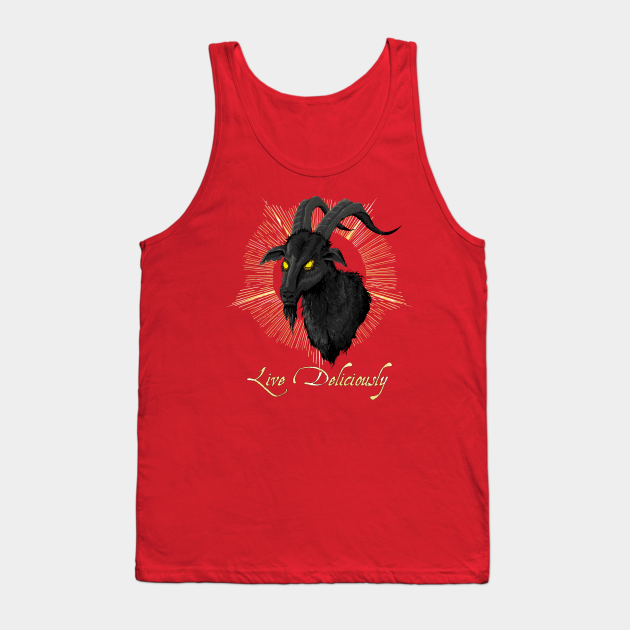 Black Phillip - Live Deliciously (The Witch) - Satan - Tank Top | TeePublic