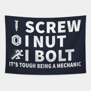 I Screw, I Nut, I Bolt Tapestry