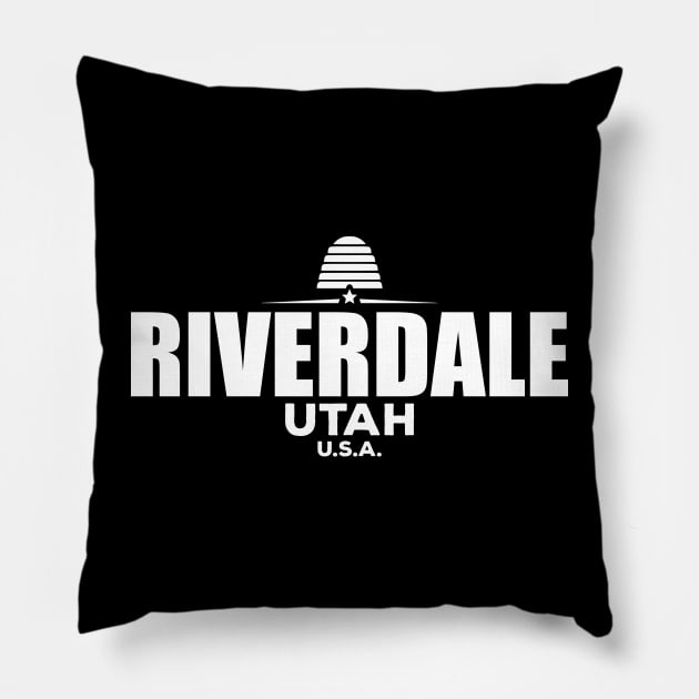 Riverdale Utah Pillow by RAADesigns