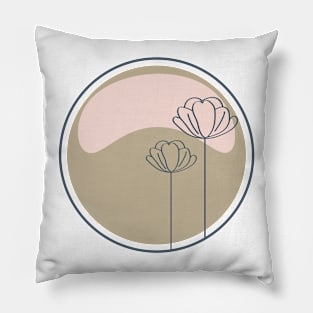 Simple Floral Hoop Pillow