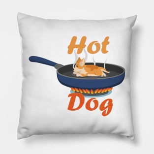 Hot Dog Design Pillow