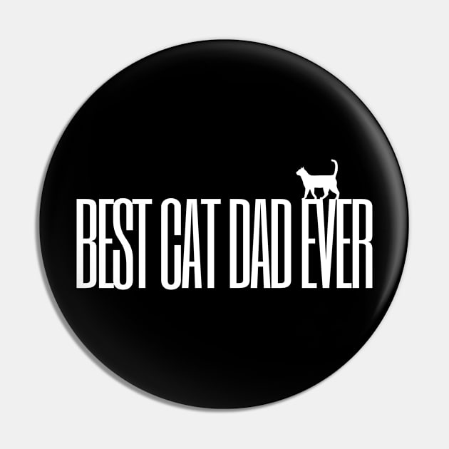 Best Cat Dad Ever Cat Owner Fathers Day Gift Pin by ReaBelle