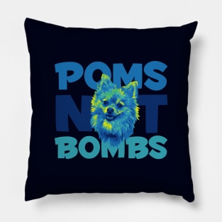 Poms Not Bombs Pillow