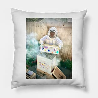 The Backyard Bee Keeper Pillow