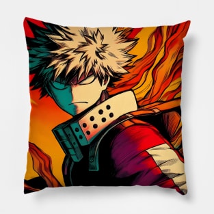 Anime Wonderland: Whimsical Art Prints Featuring Manga-Inspired Designs for Otaku Bliss! Pillow