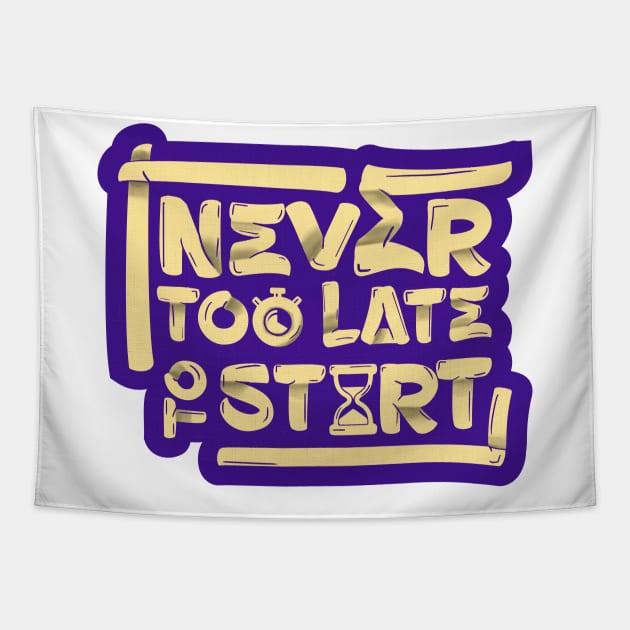 Never too late to start Tapestry by Inkonic lines