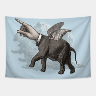 Flying Elephand Tapestry