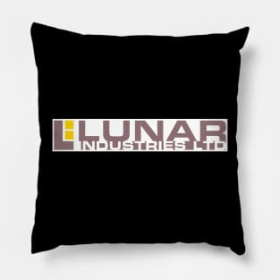 Lunar industries ltd logo on white rectangle Pillow