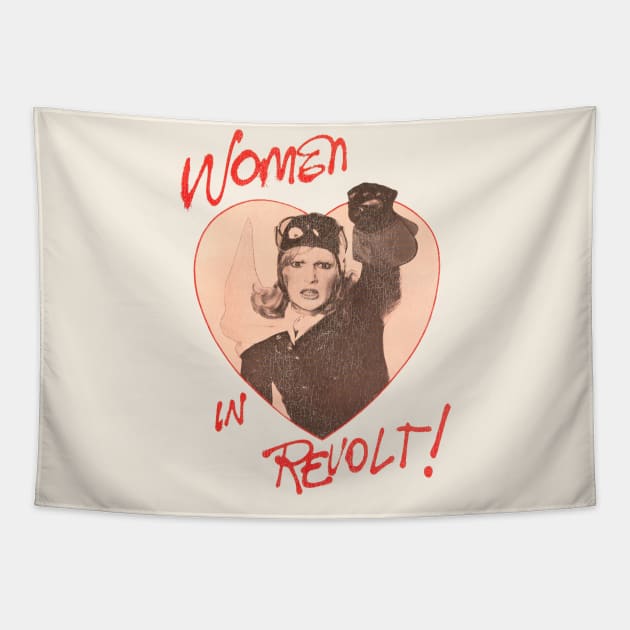 Women in Revolt Tapestry by darklordpug