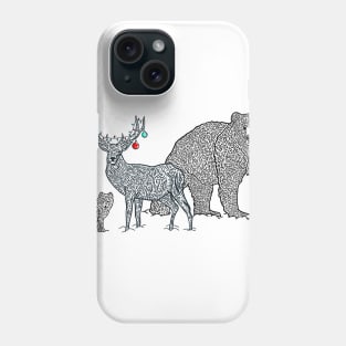 Winter Woodland Animals Xmas Phone Case