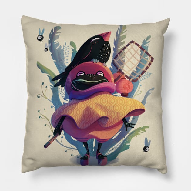 "Catch them all" - The Frog Pillow by Guisquier