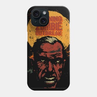 Warning Zombie Outbreak Illustration Phone Case