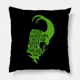 Your equal (green) Pillow