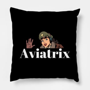 Aviatrix Vintage Pillow