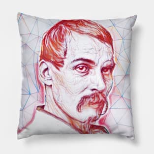 Richard Francis Burton Portrait | Richard Francis Burton Artwork | Line Art Pillow