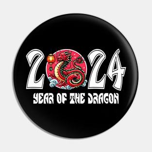 Happy New Year 2024 Chinese New Year 2024 Year of the Dragon Pin