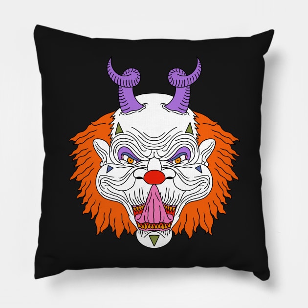 Clown Pillow by motelgemini