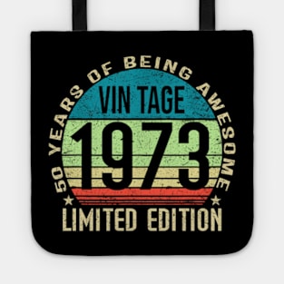 Vintage 1973 Limited Edition 50 Years Of Being Awesome Tote