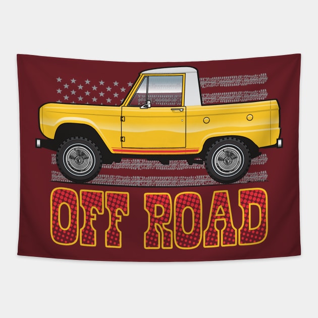 Yellow Off-Road Tapestry by JRCustoms44