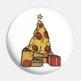 Pizza Christmas Tree Pin