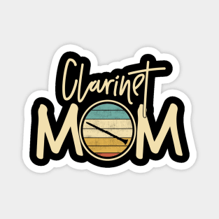 Marching Band - Funny Retro Clarinet Mom Gift Magnet