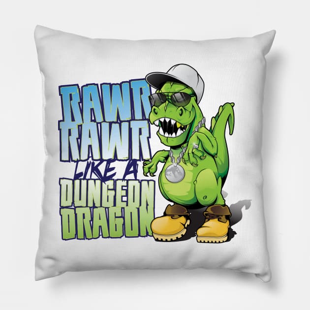 DUNGEON DRAGON Pillow by Idea Boy Design