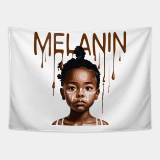 Melanin Drippin' Afrocentric Tapestry