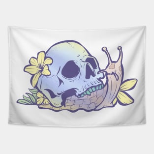 Pastel Goth Kawaii Eboy Egirl Emo Cute Skull Snail Grunge Tapestry