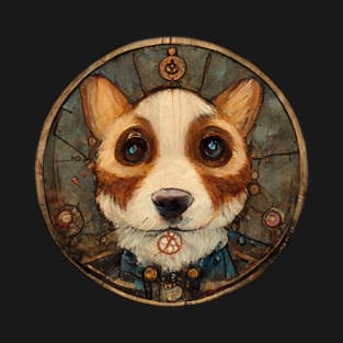 Corgi Surreal Steampunk Artwork, Dog Lover T-Shirt