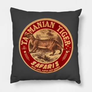 Vintage Tasmanian Tiger Safari Pillow