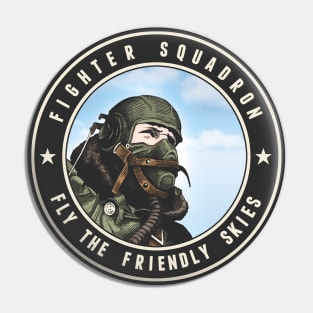 Fighter Squadron Black Pin