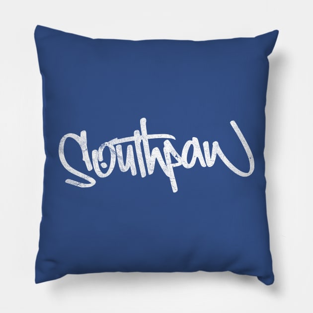 Southpaw - Left Hander Design Pillow by DankFutura