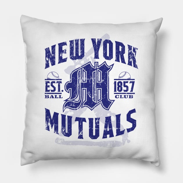 New York Mutuals Pillow by MindsparkCreative